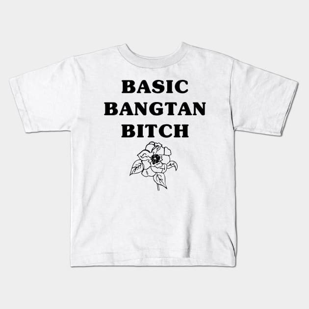 Basic Bangtan Bitch Kids T-Shirt by ChasingBlue